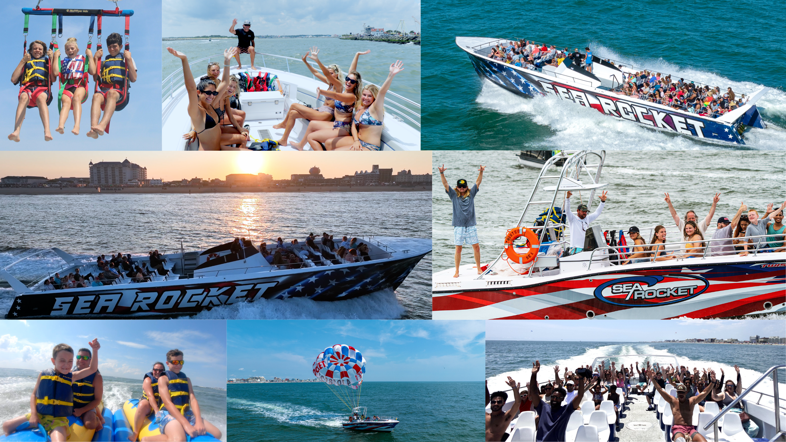 Fun for all on the Sea Rocket!